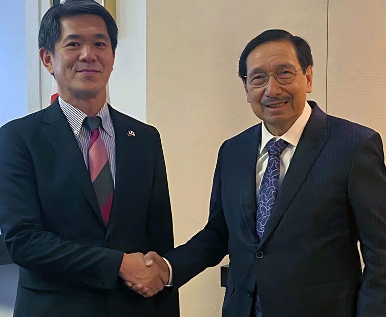 Dr. Amable R. Aguiluz V, appointed as the President’s Special Envoy to Japan for trade and investments, engaged in a formal visit with the newly appointed Japanese Ambassador to the Philippines, Endo Kazuya